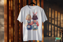 Easter Bunny Girls Sublimation Clipart Product Image 3
