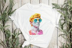 Colorful God Greek Statues Sublimation Clipart Product Image 3