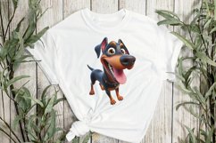 Whimsical Funny Doberman Dog Clipart Product Image 3