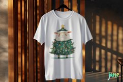 Sheep Wrapped In Christmas Tree Clipart Product Image 3