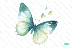 Gardening Girl Butterfly Sublimation Clipart Product Image 1