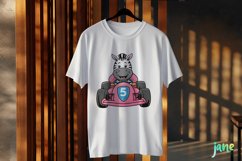Cute Racing Animals Sublimation Clipart Product Image 3