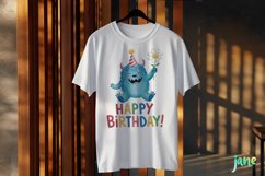 Happy Birthday Animals Sublimation Clipart Product Image 3