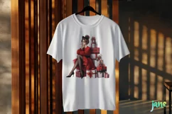 Christmas Fashion Girl Sublimation Clipart Product Image 3