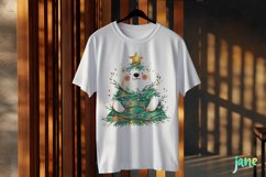 Polar Bear Wrapped In Christmas Tree Clipart Product Image 3
