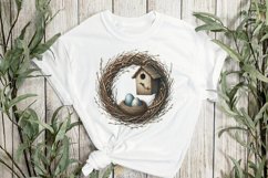 Spring Nest Sublimation Clipart Product Image 3