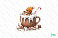 Gnome Coffee Cup Watercolor Clipart Product Image 1
