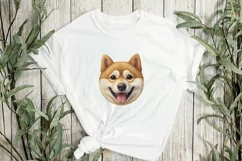 Akita Dog Face Emoji Sublimation Clipart Product Image 2
