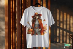 Autumn Girl Fall Sublimation Clipart Product Image 3