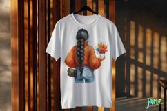 Autumn Girl Fall Sublimation Clipart Product Image 2