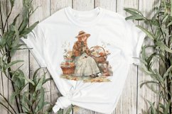 Autumn Picnic Girl Sublimation Clipart Product Image 2