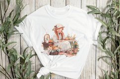 Autumn Picnic Girl Sublimation Clipart Product Image 2