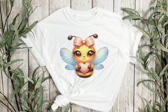 Bee Valentine’s Day Sublimation Clipart Product Image 2