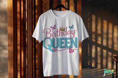 Birthday Queen Glitter Sublimation Clipart Product Image 3