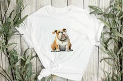 Bulldog In Children's Book Sublimation Clipart Product Image 2