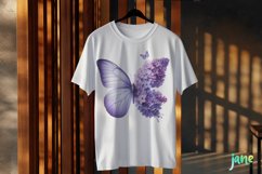 Butterfly Flowers Sublimation Clipart Product Image 3