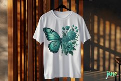 Butterfly Flowers Sublimation Clipart Product Image 3