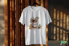 Christmas Hot Cocoa Mason Jar PNG Clipart Product Image 3