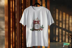 Christmas Hot Cocoa Mason Jar PNG Clipart Product Image 3
