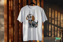 Beagle Day Of The Dead Dog Sublimation Clipart Product Image 3