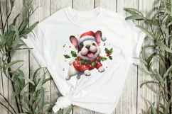 Happy Christmas French Bulldog Puppy Product Image 3