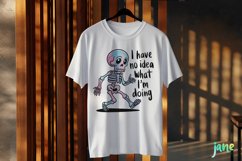 Funny Cute Skeleton Sublimation Clipart Product Image 3
