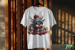 Funny Reindeer Christmas PNG Clipart Product Image 2