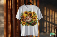 Gnome With Sunflowers Sublimation Product Image 3