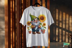 Gnome With Sunflowers Sublimation Product Image 3