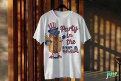 Hot Dog 4th Of July Sublimation Clipart Product Image 3