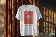 Let&#039;s Flamingle Valentine&#039;s Illustration Card Product Image 3