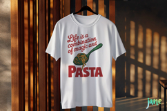 Life Is A Combination Of Magic And Pasta Print Poster SVG Product Image 3