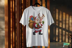 Naughty Santa Claus Christmas Sublimation Clipart Product Image 3
