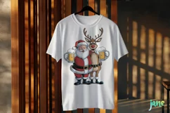 Naughty Santa Claus Christmas Sublimation Clipart Product Image 3