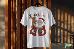 Naughty Santa Claus Christmas Sublimation Clipart Product Image 3
