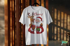 Naughty Santa Claus Christmas Sublimation Clipart Product Image 3
