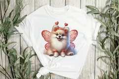 Valentine Fairy Pomeranian Dog Clipart Product Image 2