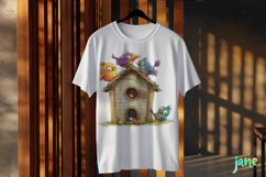 Quirky Bird Sublimation Clipart Product Image 3