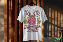 Retro Christmas Vibes Sublimation PNG Product Image 3