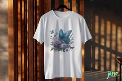 Spring Butterfly Clipart Sublimation Product Image 3