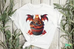 Whimsically The Fiery Heart Of A Volcano Cupcake Product Image 1