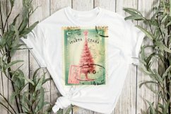 Vintage Christmas Stamps Sublimation Product Image 3