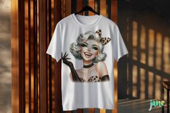 Vintage Pin-Up Girl Sublimation Clipart Product Image 3