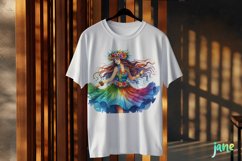 Watercolor Hawaiian Woman Sublimation Product Image 3