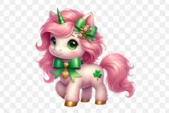 Cute Unicorn St Patrick&#039;s Day Clipart Product Image 3