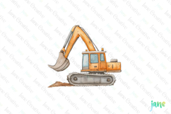 Watercolor Construction Clipart Bundle Product Image 1