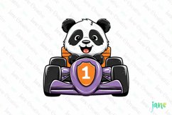 Cute Racing Animals Sublimation Clipart Product Image 1