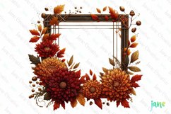 Floral Frame Sublimation Clipart Product Image 1