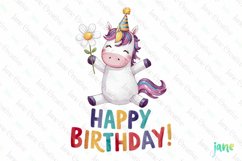 Happy Birthday Animals Sublimation Clipart Product Image 1