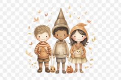 Boho Childish Halloween Sublimation Clipart Product Image 3